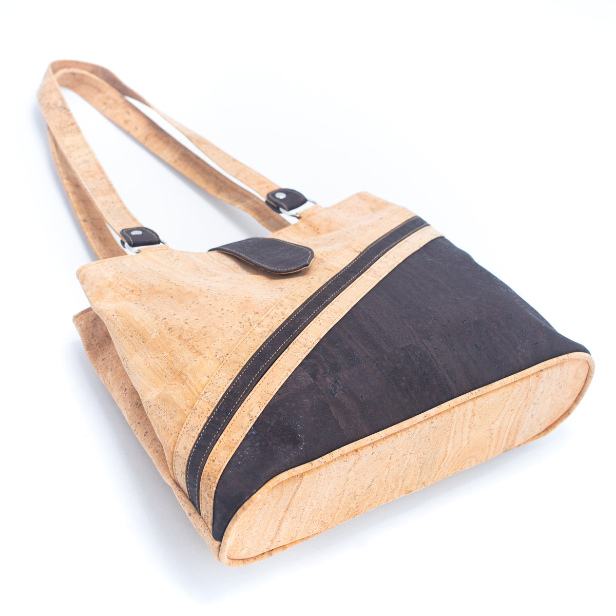 Natural Cork and Brown Cork Combo: Women's Cork Tote Bag