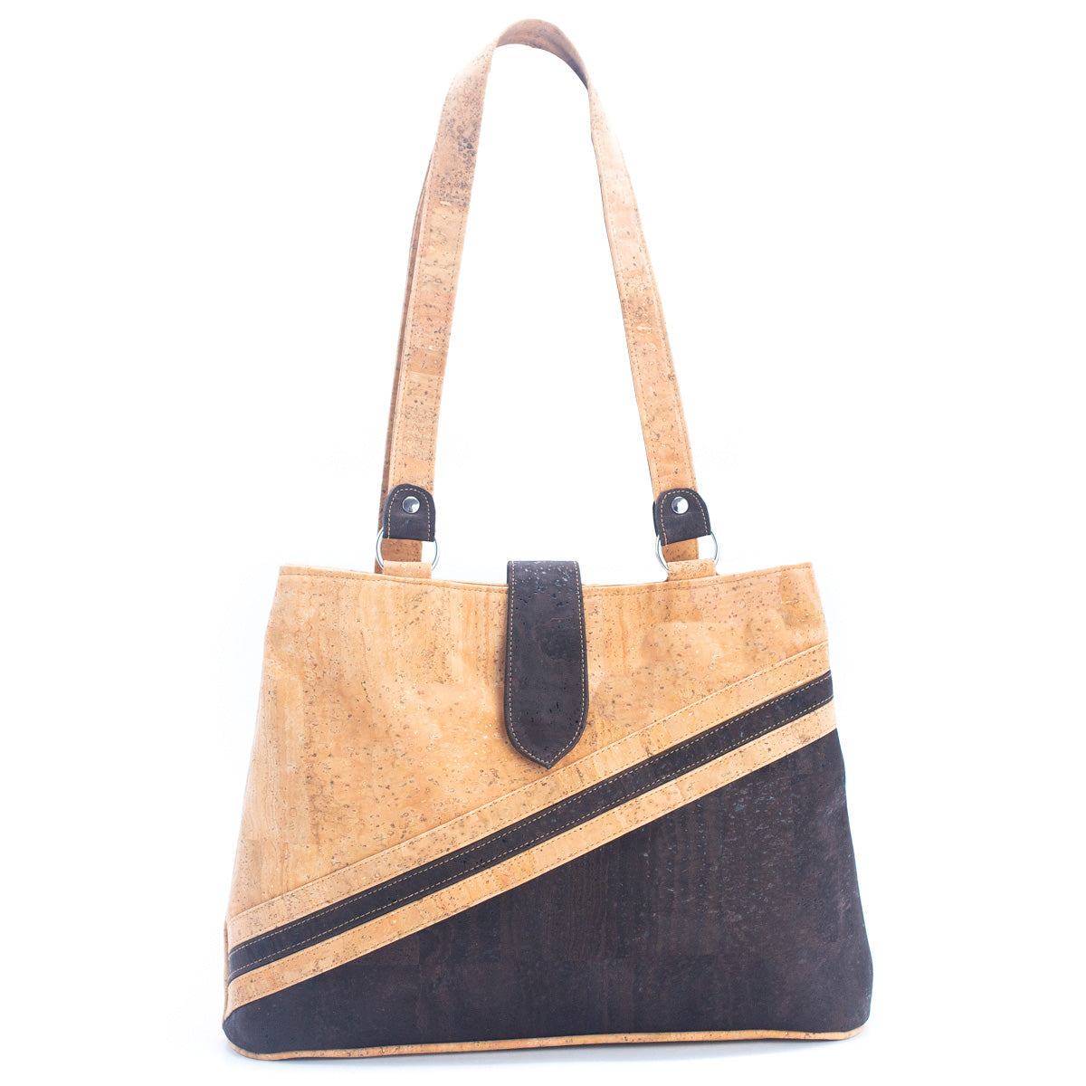 Natural Cork and Brown Cork Combo: Women's Cork Tote Bag