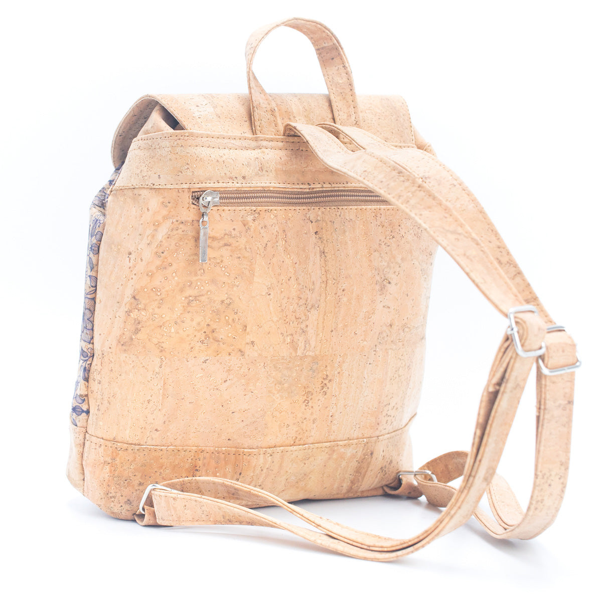 Drawstring closure women's cork backpack