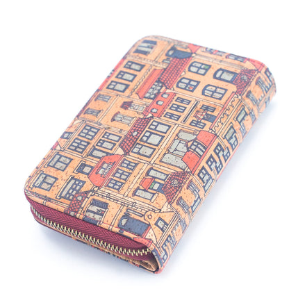 Natural Cork Printed Cardholder Wallet for Women