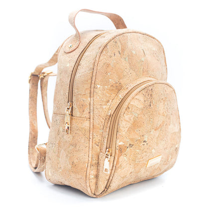 Molten Gold Flap Daily Damenrucksack aus Naturkork