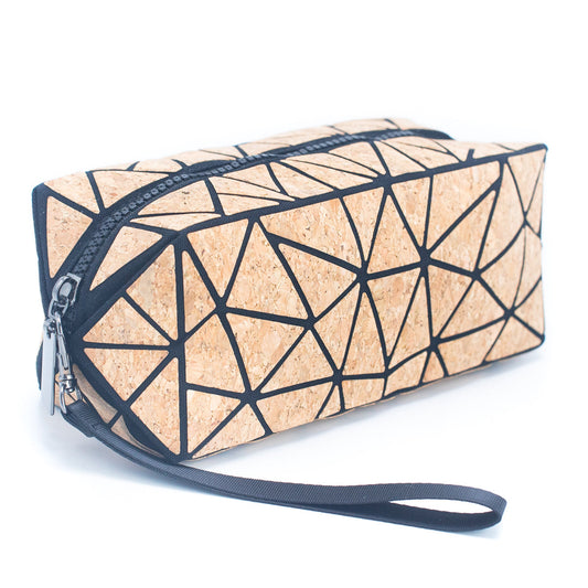 Geometric pencil case Cork pencil case pouch