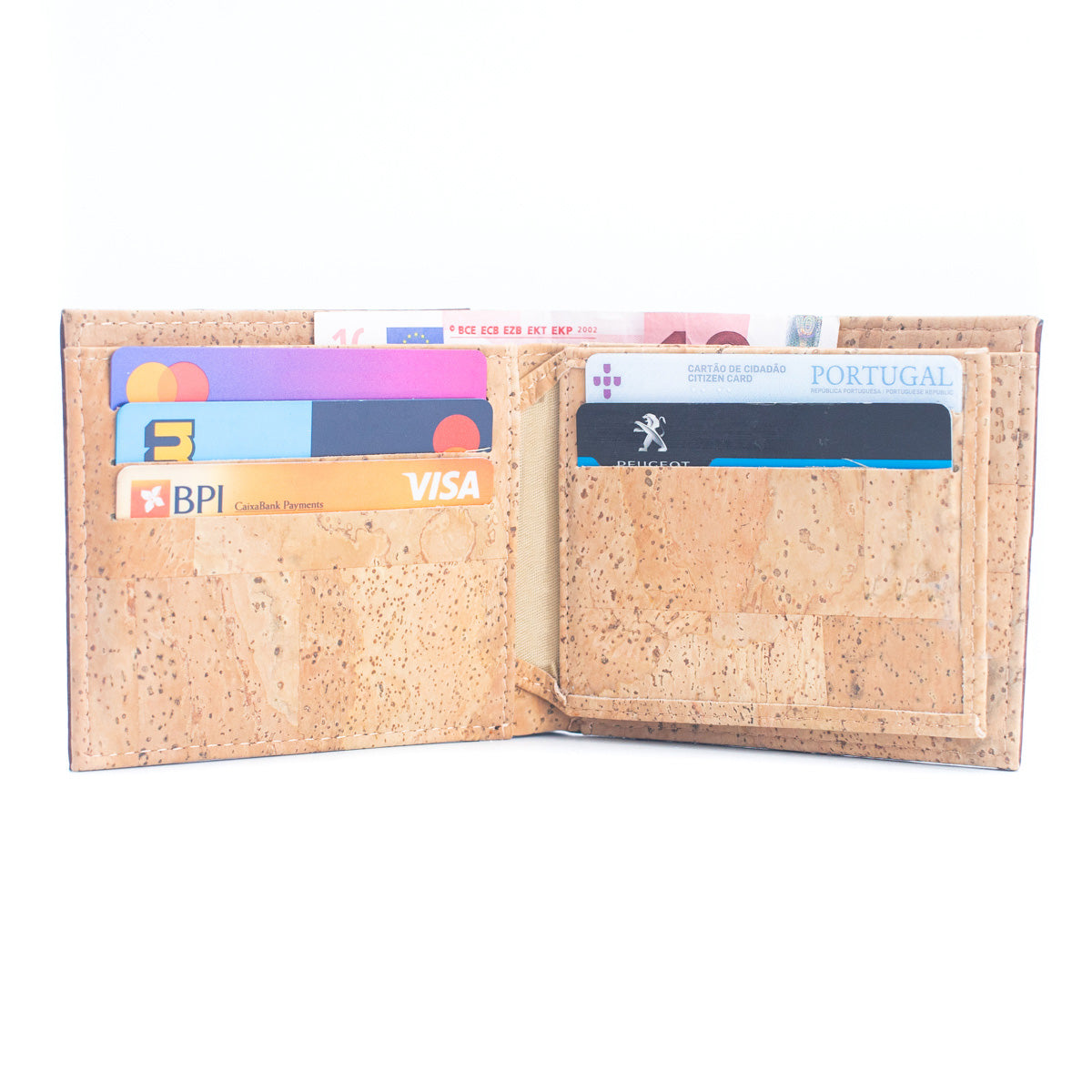 Brown Cork Men's Cardholder Wallet