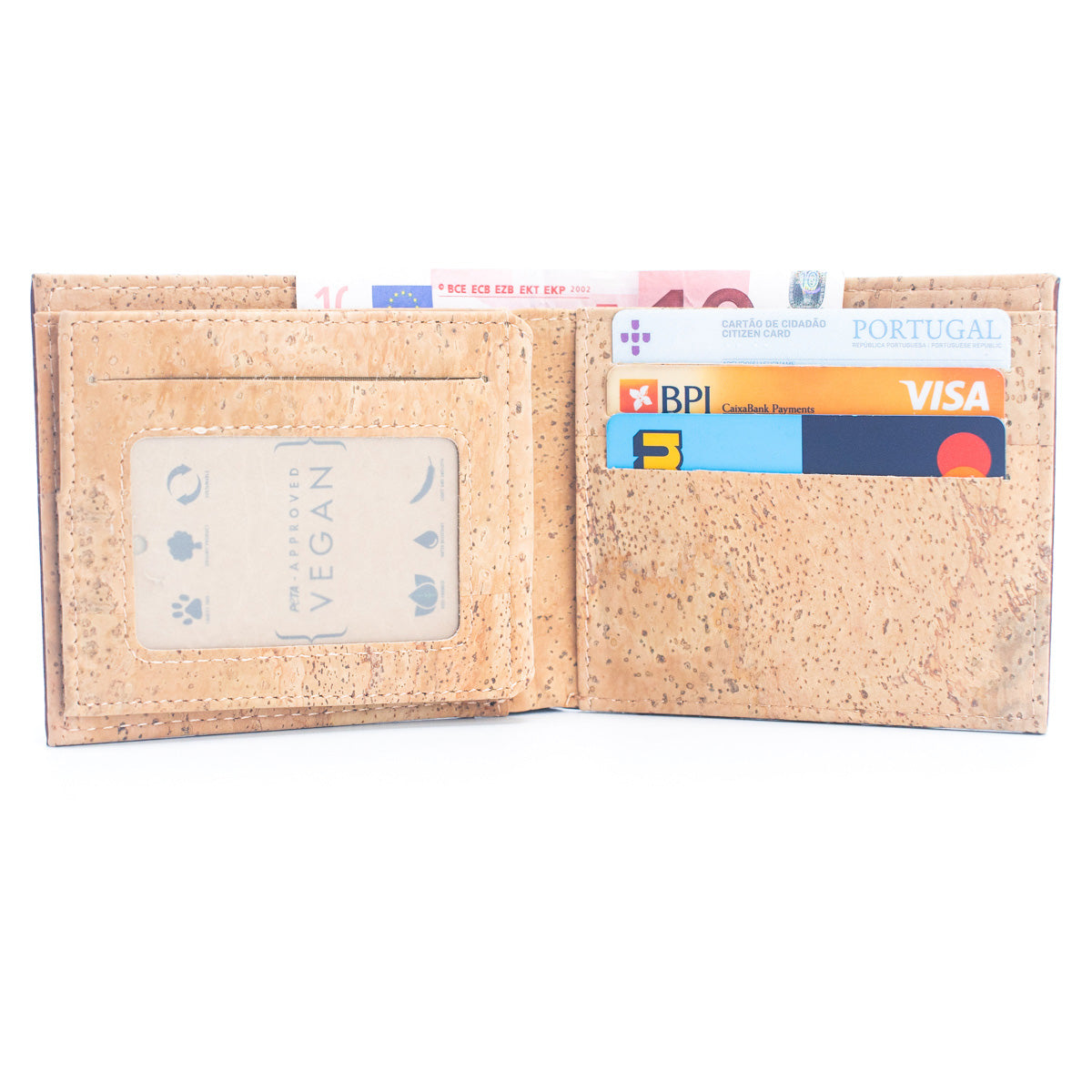 Brown Cork Men's Cardholder Wallet