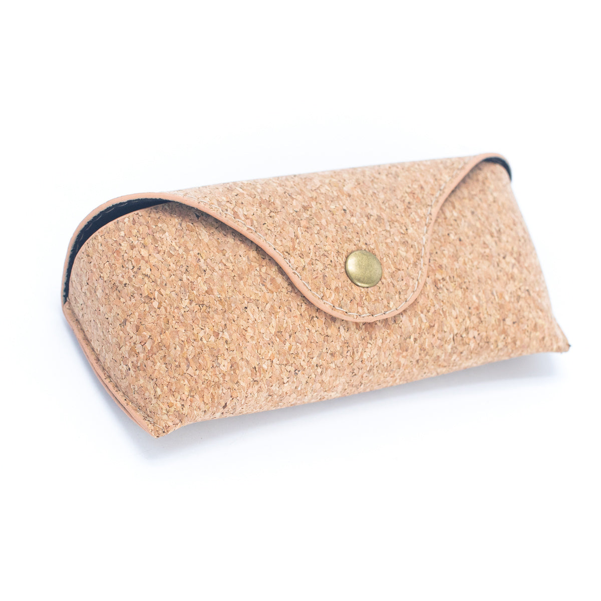 Natural Cork Clasp Closure Eyeglass Case