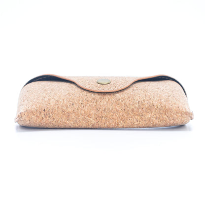 Natural Cork Clasp Closure Eyeglass Case