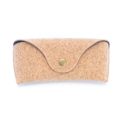 Natural Cork Clasp Closure Eyeglass Case