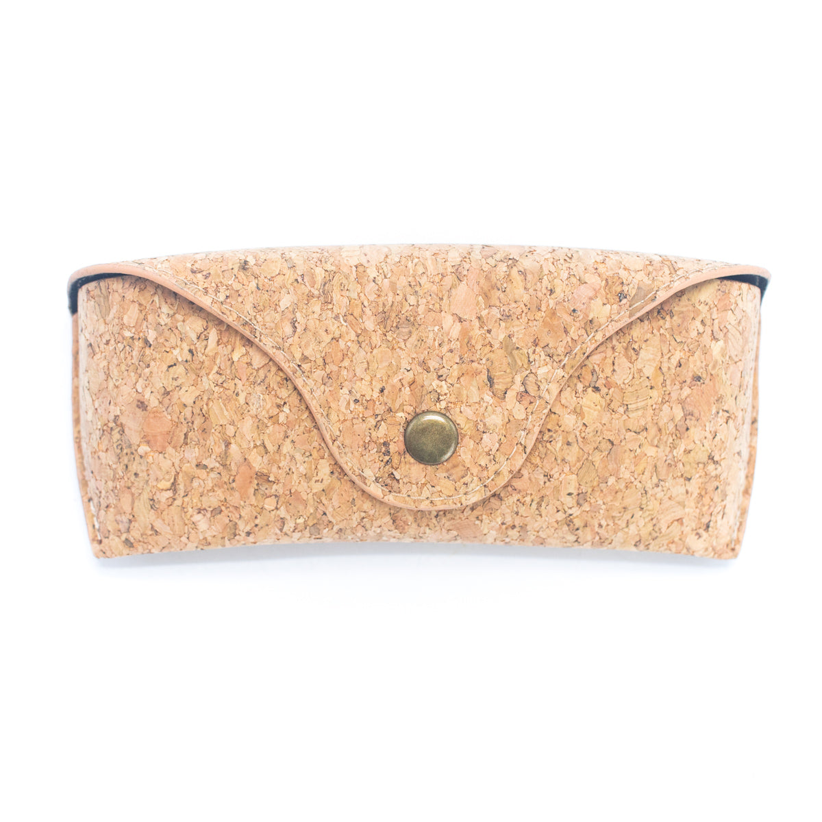 Natural Cork Clasp Closure Eyeglass Case