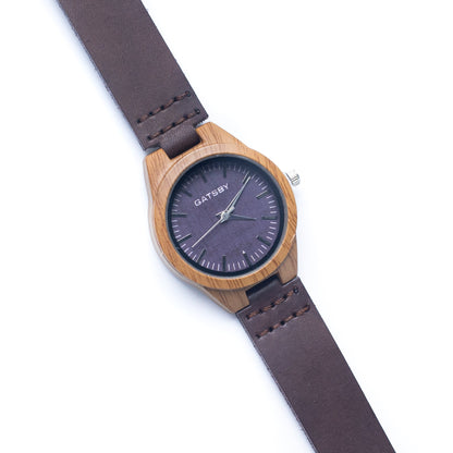 Dark brown Vintage ladies watch Leather Strap