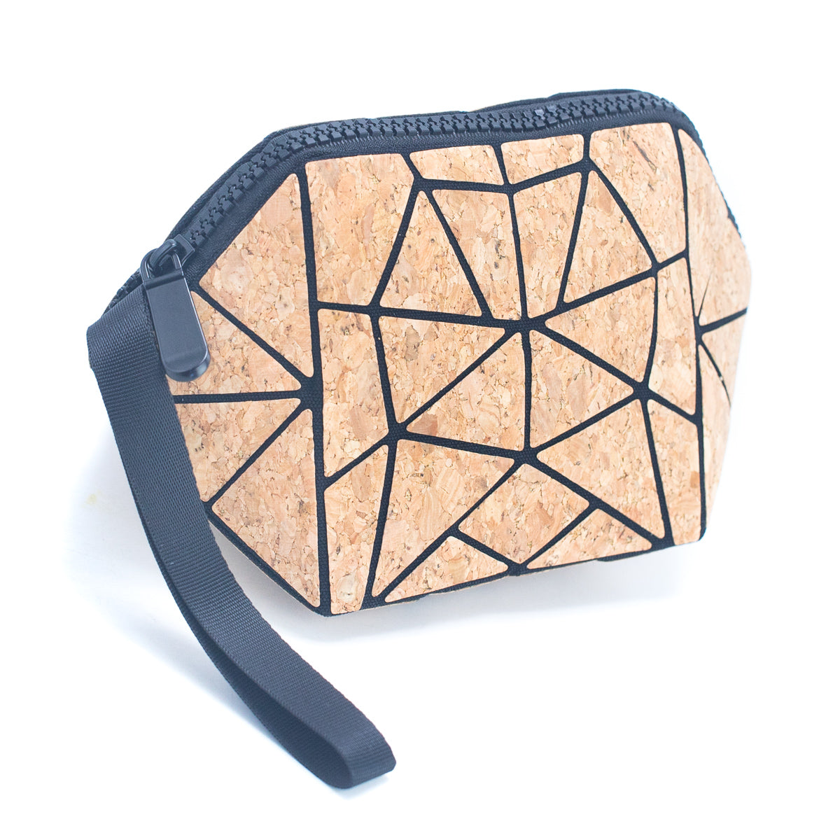 Geometric coin purse cosmetic bag case pouch