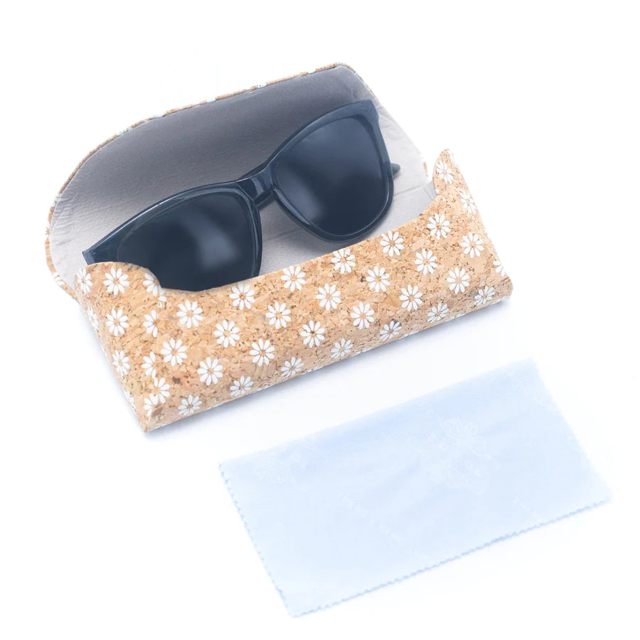 Naturally Printed Cork Eyeglass Case