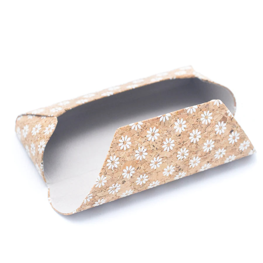 Naturally Printed Cork Eyeglass Case