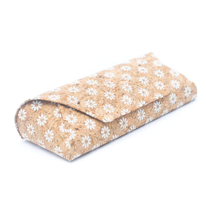 Naturally Printed Cork Eyeglass Case