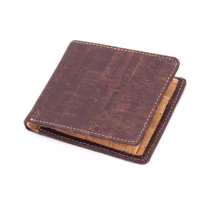 Cork Wallet for Men brown black card vegan wallets