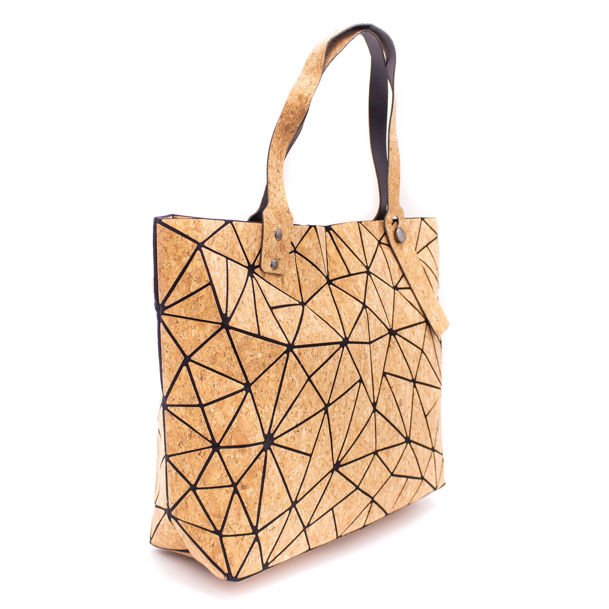 Geometric Cork Tote