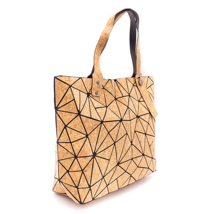 Geometric Cork Tote