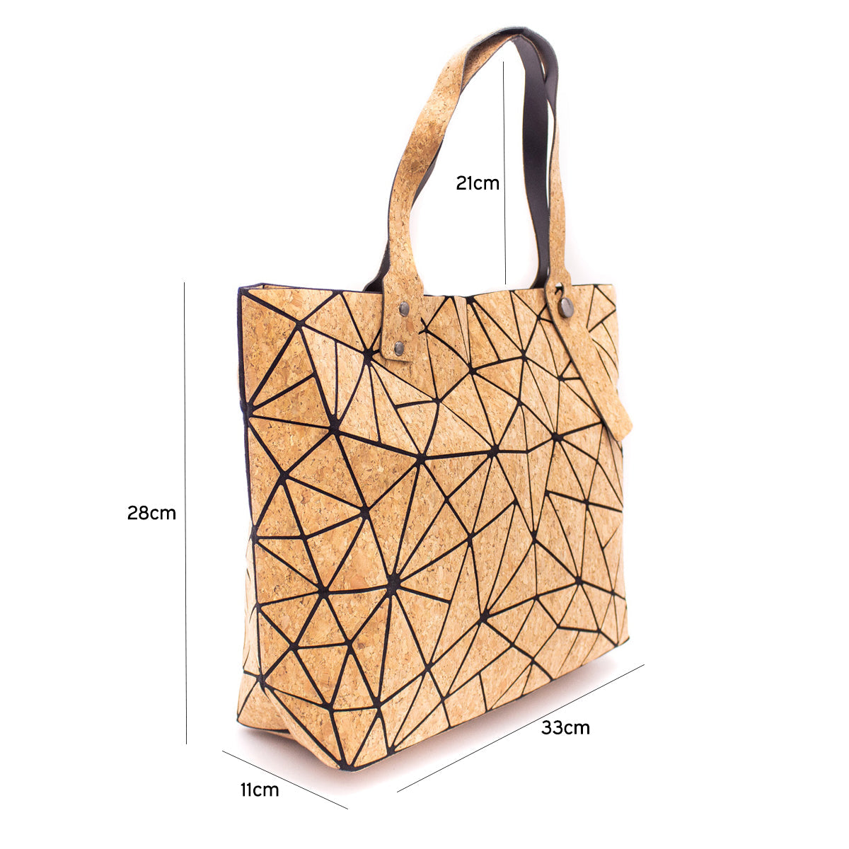 Geometric Cork Tote