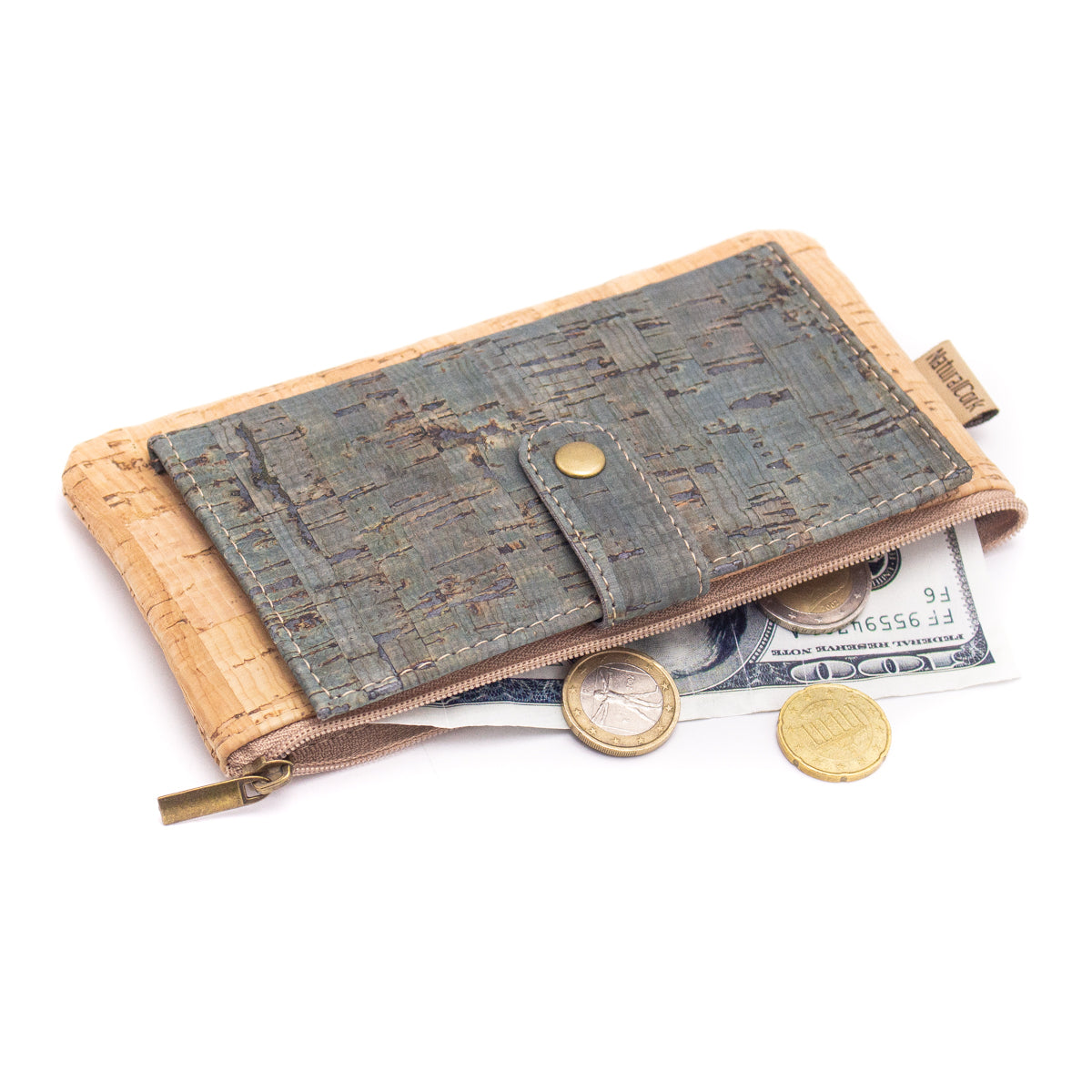 Cork Slim snap wallet