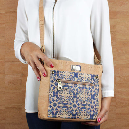 Cork crossbody bag «Azulejos»