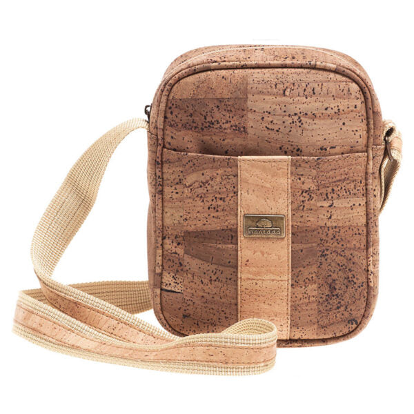 Crossbody cork bag «Cross Stripe»