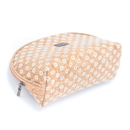 Luxury Women's 3-Piece Cork Cosmetic Bag