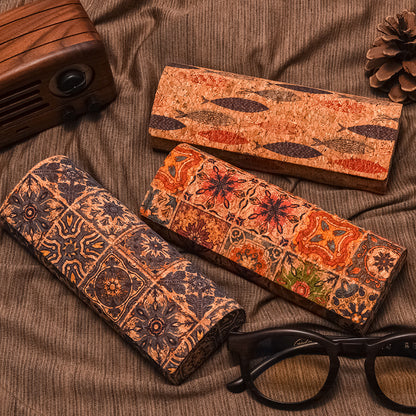 PU Tribal totem totem glasses case for women, creative personality sunglasses case, glasses storage box, protective containers