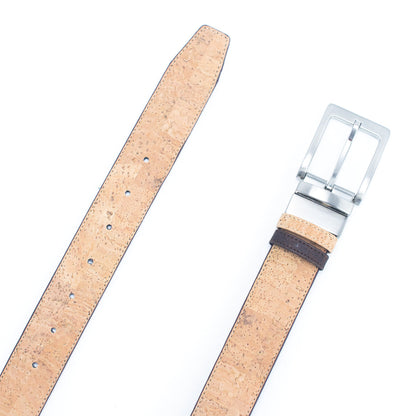 Men's Reversible Natural Cork Leather Belt