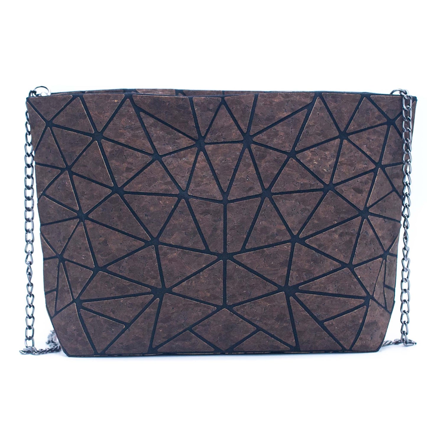 Natural Cork Geometric Chain Crossbody cork Bag