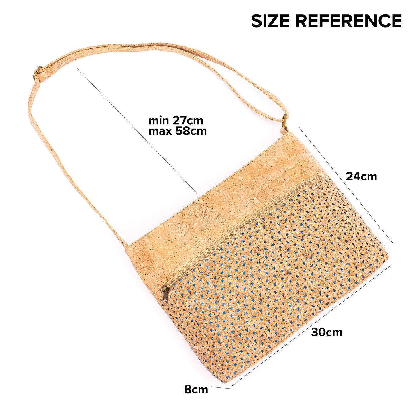 Natural Cork Hollow pattern Shoulder Bag