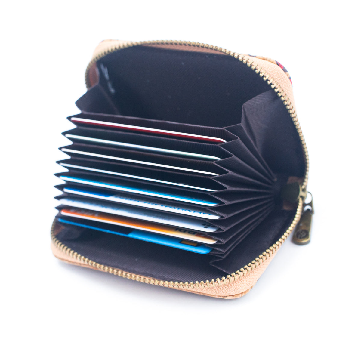 Natural Cork Material Gift Box Wallet for Women, 2-Piece Medium-Length Set of Wallets