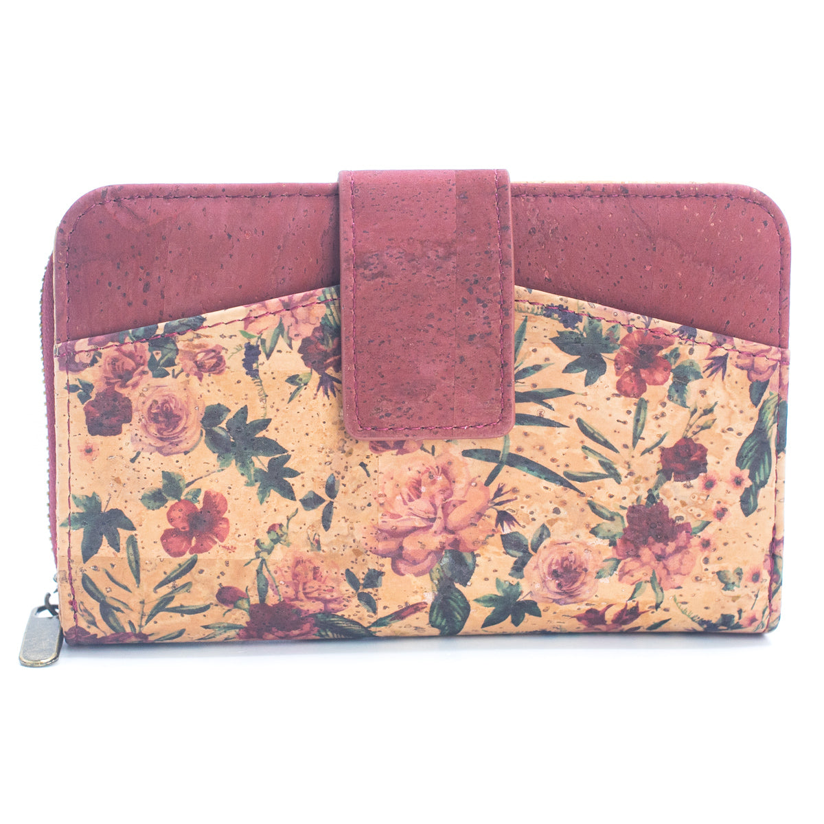 Natural Cork Printed Cardholder Wallet for Women