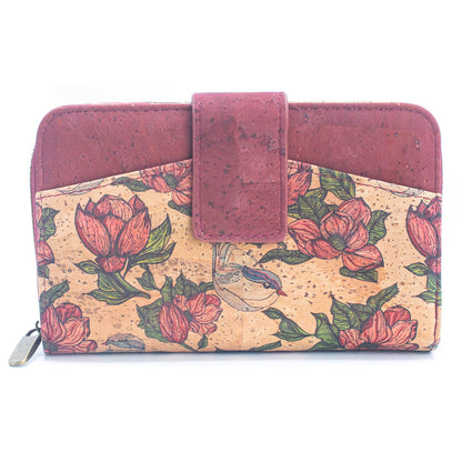 Natural Cork Printed Cardholder Wallet for Women