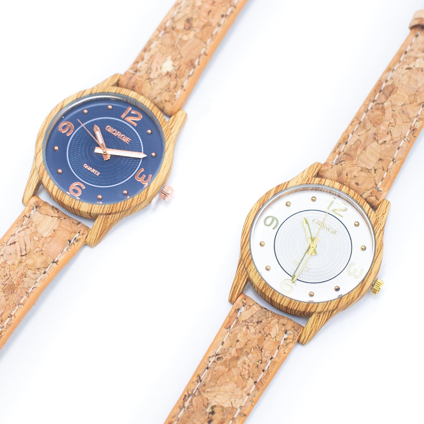 Natural Cork Strap watch women fashion