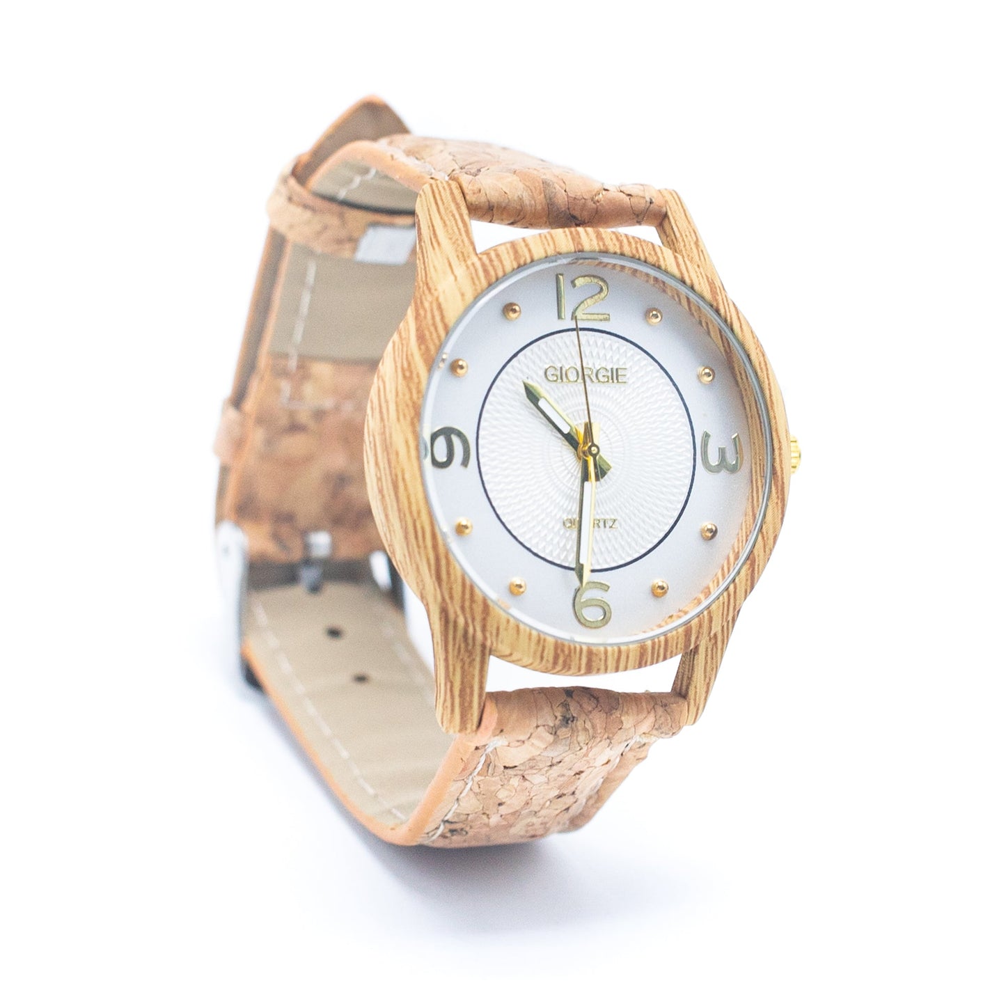 Natural Cork Strap watch women fashion