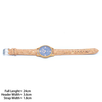 Natural Cork Strap watch women fashion