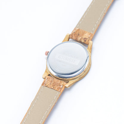 Natural Cork Strap watch women fashion