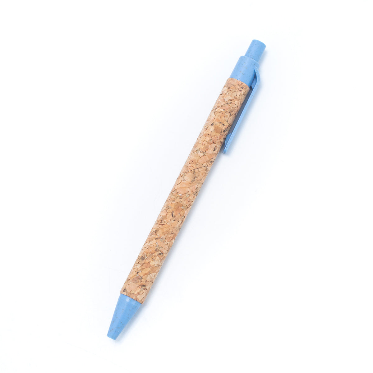 Natural Cork and Biodegradable Plastic Blue Ballpoint