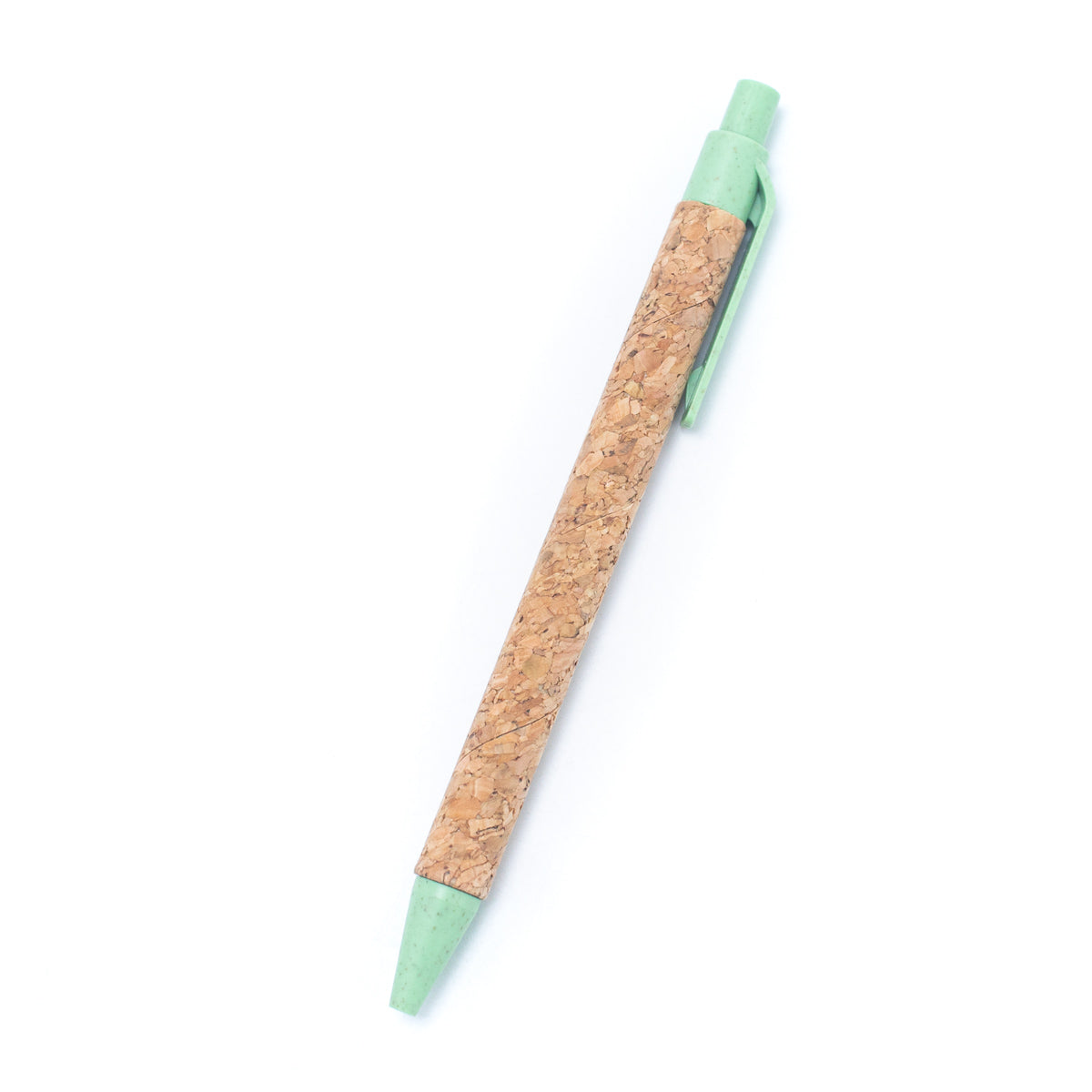 Natural Cork and Biodegradable Plastic Blue Ballpoint