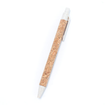 Natural Cork and Biodegradable Plastic Blue Ballpoint