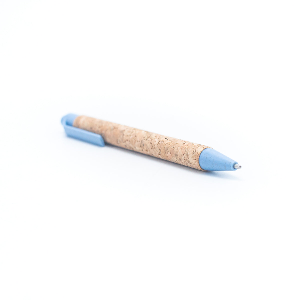 Natural Cork and Biodegradable Plastic Blue Ballpoint