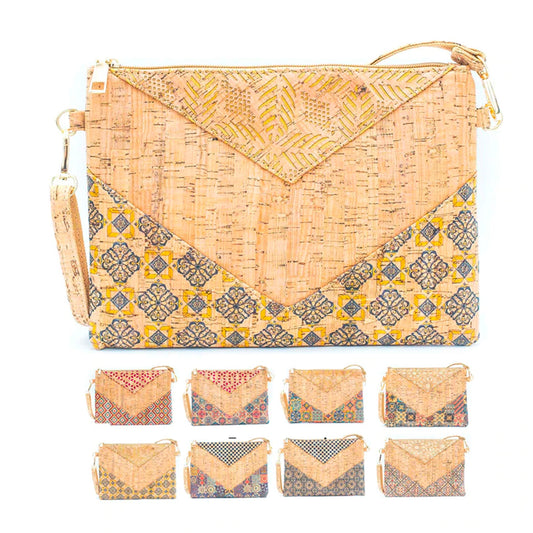 Qen Arrow Printed Cork Sling Bag