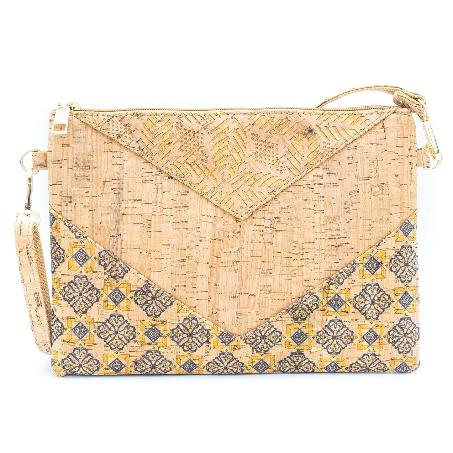 Qen Arrow Printed Cork Sling Bag