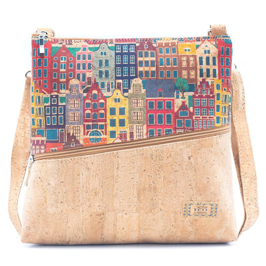 Slash Paneled Cork Sling bag