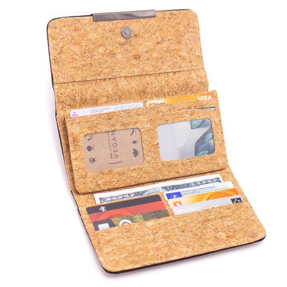 Trifold Geometric Vegan Cork Wallet