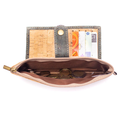 Cork Slim snap wallet