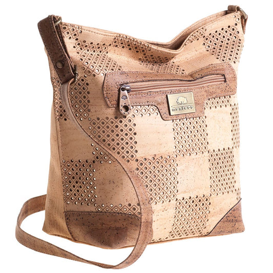 Shoulder cork bag «Laser Spot»