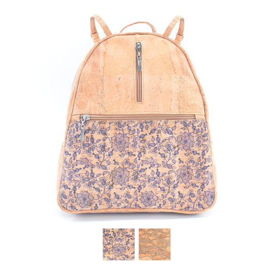 Women's Printed Cork Backpack