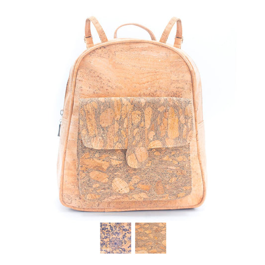 Women's Printed Cork Backpack