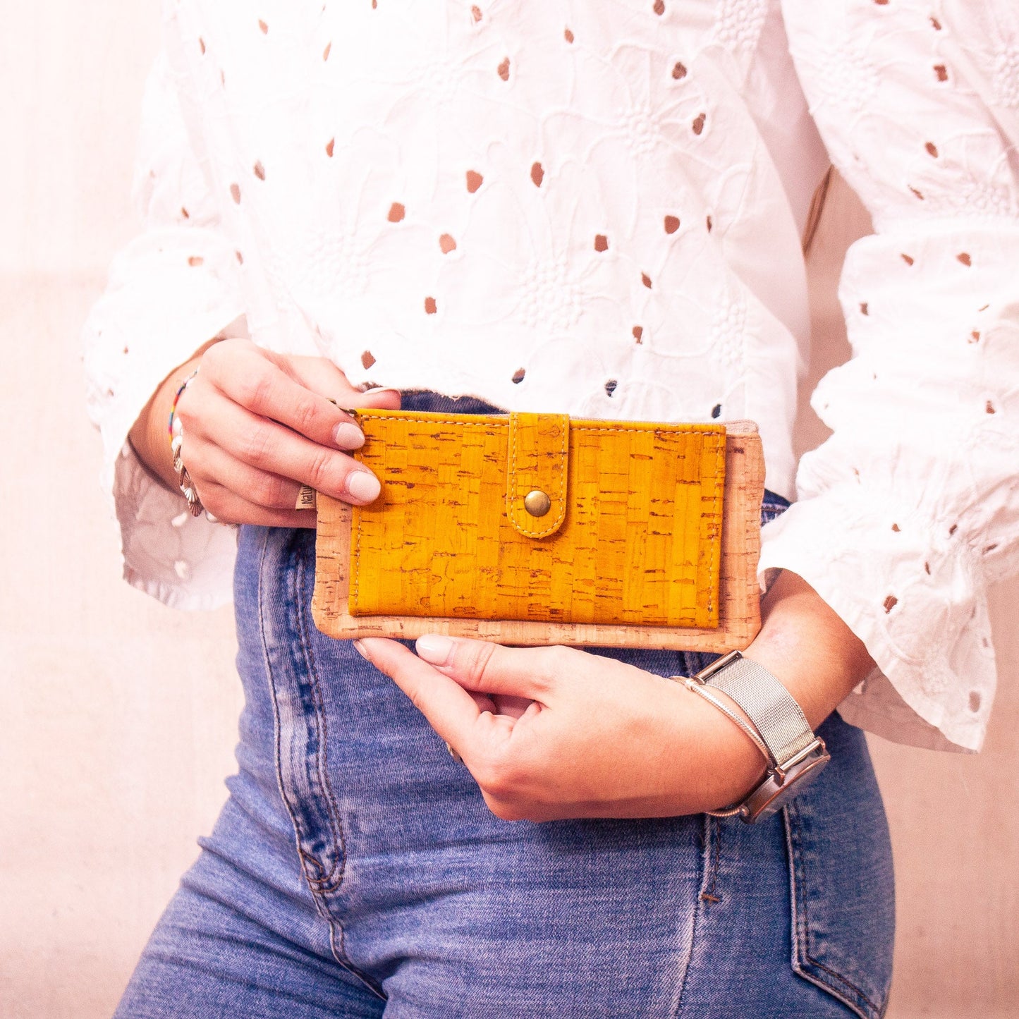 Cork Slim snap wallet