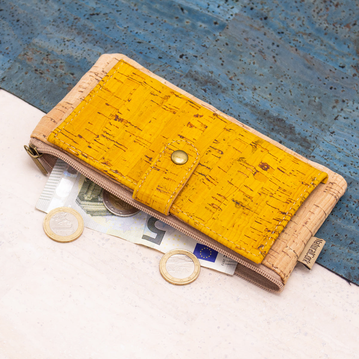 Cork Slim snap wallet